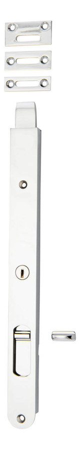 Iver Locking Flush Bolt - 300 x 28mm - Chrome