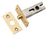 Iver Round Privacy Latch - 45mm Backset - Brushed Gold PVD