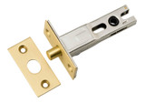 Iver Round Privacy Latch - 60mm Backset - Brushed Gold PVD