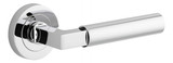 Iver Berlin Lever Door Handle - Round Rosette - 52mm - Chrome