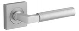 Iver Berlin Lever Door Handle - Square Rosette - 52 x 52mm - Brushed Chrome