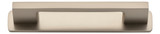 Iver Cali Cabinet Pull Handle with Backplate - Satin Nickel