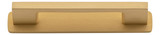 Iver Cali Cabinet Pull Handle with Backplate - Brushed Brass