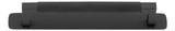 Iver Brunswick Cabinet Pull Handle with Backplate - Matte Black