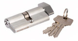 N2Lok Euro Cylinder (C4) with Thumbturn - 6 Pin - Satin Chrome