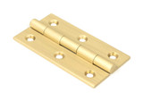 From The Anvil Fixed Pin Furniture Hinge - 64 x 35mm - Satin Brass (Pair)