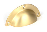 From The Anvil Plain Drawer Pull Handle - 93mm - Satin Brass