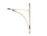 From The Anvil Apperley Shelf Bracket - 260 x 200mm - Polished Nickel