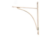 From The Anvil Apperley Shelf Bracket - 314 x 250mm - Polished Nickel