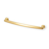 Castella Decade Ridged Cabinet Pull Handle - 222mm - Satin Brass