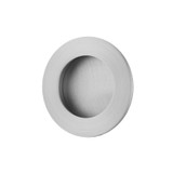 Iver Round Sliding Door Flush Pull - Brushed Chrome