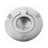 Domino Round Flush Ring Pull - Chrome