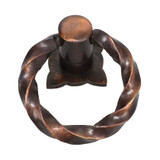 Domino Twist Ring Pull - Antique Bronze