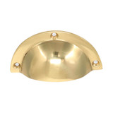 Domino Classic Drawer Pull Handle - 85 - Polished Brass