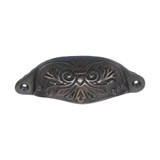 Domino Ornate Drawer Pull Handle - 108 - Antique Bronze