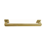 Domino Square Cabinet Pull Handle - Polished Brass