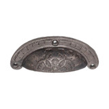 Domino Ornate Drawer Pull Handle - 95 - Cast Iron
