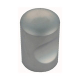 Domino Finger Pull Cabinet Knob - Satin Chrome