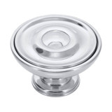 Domino Shaker Centre Door Knob - Small - 90mm - Chrome