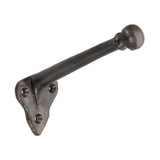 Domino Classic Button Robe Hook - 80 x 120mm - Cast Iron