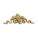Domino Decorative Feather Robe Hook - 80 x 22mm - Polished Brass