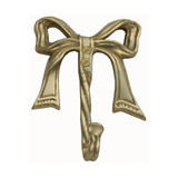 Domino Bow Robe Hook - 143 x 28mm - Polished Brass