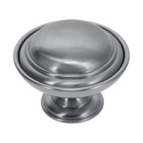Domino Farmhouse Centre Door Knob - Medium - 125mm - Satin Chrome