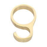 Domino Picture Rail Ring - Polished Brass