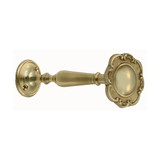 Domino Decorative Floral Curtain Holdback - 120mm - Polished Brass