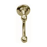 Domino Classic Double Rail End Bracket - 16mm Rail - Polished Brass