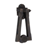 Domino Art Deco Door Knocker - 187 x 80mm - Antique Bronze