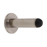 Domino Pencil Concealed Wall Mounted Door Stop - Satin Nickel