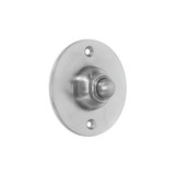 Domino Round Doorbell Button - 62mm - Satin Chrome