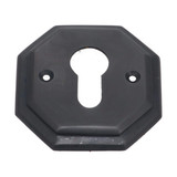 Domino Octagon Escutcheon Keyhole Cover - 68 x 68mm - Antique Bronze