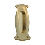 Domino Bungalow Sliding Door Flush Pull - 187 x 60mm - Polished Brass
