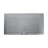 Domino Traditional Lockable Rear Letter Box Plate and Opening - 270 x 165mm - Satin Chrome