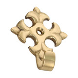 Domino Fleur-De-Lis Picture Hook - 54 x 45mm - Polished Brass