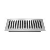 Domino Slotted Floor Vent Cover - Satin Chrome