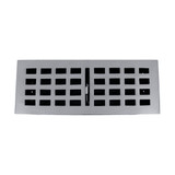 Domino Traditional Floor Vent Cover - Chrome