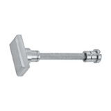 Domino Replacement Rectangle Privacy Snib - 4.5mm Spindle - Satin Chrome