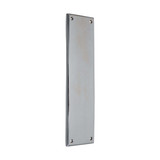 Domino Traditional Push Plate - Chrome