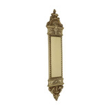 Domino Classical Rope Push Plate - Polished Brass