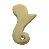 Domino Sash Drop - 62 x 30mm - Polished Brass