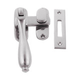 Domino Teardrop Casement Fastener - 90 x 30mm - Satin Nickel