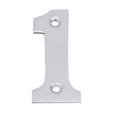 Domino Traditional '1' House Number - 50mm - Chrome