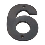 Domino Classic '6' House Number - 100mm - Antique Bronze