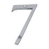 Domino Retro '7' House Number - Chrome