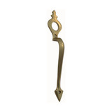 Domino Victorian Pull Handle - Cylinder Hole - 300 x 51mm - Polished Brass