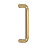 Domino D Style Tube Pull Handle - Polished Brass