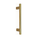 Domino Round T Bar Pull Handle - Polished Brass